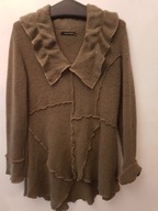 MADE IN ITALY TUNIKA SWETER S\M KHAKI BOHO HIPPI