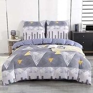 Komplet pościeli CE 155 x 220 cm odcienie szarości i srebra