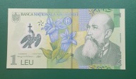 Banknot 1 Leja Leu,polimer UNC Rumunia