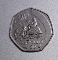 Wyspa Man 50 pensów 2020r. Piotruś Pan - Rusałka BCM