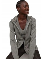 H&M SPORT BLUZA TRENINGOWA Z KAPTUREM KHAKI XS