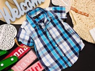 Baby Skill - koszula krata turkus r 80