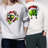 Świąteczna Bluza z Nadrukiem Grincha (Przód i Tył) hit sezonu