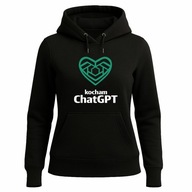 L Bluza ,,Kocham ChatGPT" - dla fanów AI