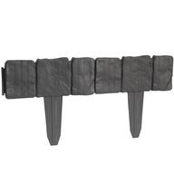 Palisada obrzeże do trawnika imitacja kamienia STONE - Hillvert 2.5m szara