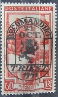 Włochy stary znaczek z nadrukiem Triest (9/42