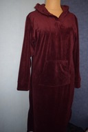 Wysteria lane Sukienka długa welurowa z kapturem i kieszeniami do kostek_48