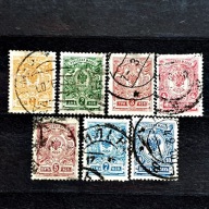 Rosja Mi.Nr.63-69 lata 1908,1909 i 1911.