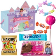 ZESTAW PREZENTOWY DLA DZIECI PODZIĘKOWANIE SŁODYCZE I UPOMINEK NA URODZINY