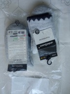 2 pary Skarpetki grube z wełną z alpaki 35-38 szare