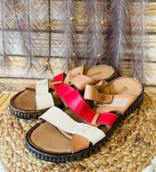 MANITU nowe klapki ze skóry naturalnej r. 39