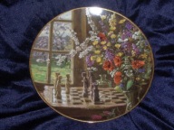 Talerz kolekcjonerski Royal Mosa dekoracyjny obraz porcelanowy Bradex