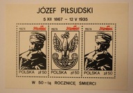 SOLIDARNOŚĆ 1985 - JÓZEF PIŁSUDSKI 1867 - 1935 - W 50 - tą ROCZNICĘ ŚMIERCI