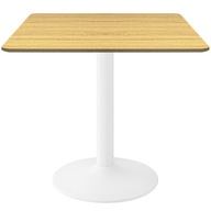 LUGANO STOLIK KWADRATOWY | Drewniany Blat| Metalowa Podstawa