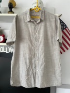 KOSZULA LETNIA ROCHA JASNY POPIEL CIEŃKA BAWEŁNA