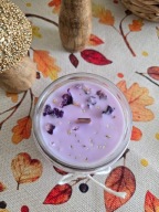 SZAŁWIA & SÓL MORSKA świeca sojowa *Prosto z Serca* drewniany knot 235ml