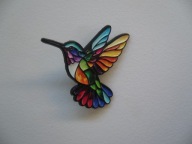 PIN PRZYPINKA BROSZKA PTAK KOLIBER