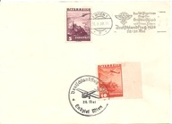 AUSTRIA FLUGPOST -koperta -stempel ozdobny -1938 rok znaczki