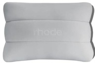 Rhod’e duża miękka pojemna kosmetyczka Bubble kolor szary z logo 30/20 cm