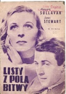 LISTY Z POLA WALKI -JAMES STEWART -film -program kinowy -lata 30-te