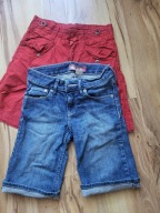 krótkie spodenki 2 szt 128 cm