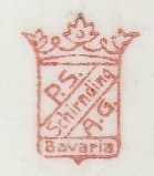 Stara deska porcelanowa Sygnatura P.S. Schirnding Bavaria A.G.
