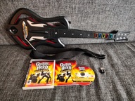 GITARA GUITAR HERO BAND HERO WARRIORS OF ROCK ODBIORNIK/DONGLE+GRA+PASE PS3