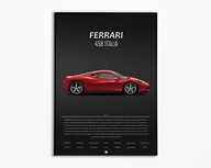 PLAKAT FERRARI 458 ITALIA IDEALNY NA PREZENT NAJWYŻSZA JAKOŚĆ A3
