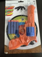 Pistolet rewolwer na strzałki gumowe plus 4 naboje
