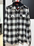 Y Koszula L&G turystyka kaptur 2 kieszenie regulowany rękaw zamek guziki L