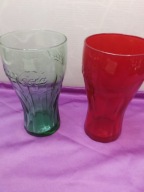 szklanki z McDONALD IA COCA COLA 2szt czerwona zielona 330ml