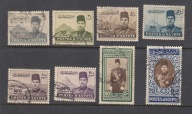 EGIPT Mi 252-259 KRÓL seria z 1939