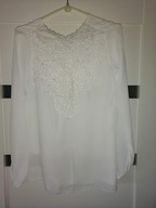 BLUZKA ELEGANCKA BIAŁA FASHION 36 S