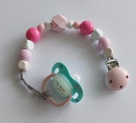 Zawieszka łańcuszek do smoczka handmade