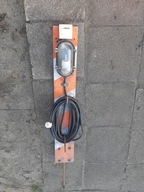 PACHOŁEK PRZENOŚNE ŚWIATŁA LAMPA ROBOCZA DROGOWA BUDOWLANA Z GNIAZDKIEM