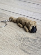 Breloczek Shar Pei 3d - Seria Psów Brelok Druk3d fidget Keychain mixGadzet