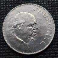 *WIELKA BRYTANIA [0985]*5 Shillings 1965 WINSTON CHURCHILL *Elizabeth II
