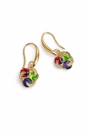 Eleganckie Kolczyki Pozłacane Trio Kolorów Boho prezent dla niej