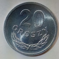 20 groszy 1968 r. egzemplarze z rulonu
