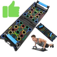 DESKA DO POMPEK 14W1 UCHWYTY PUSH-UP BOARD MOCNA 150KG TRENING KLATKI FIT