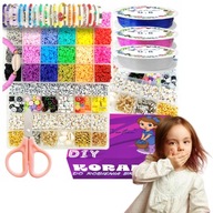 DUŻY ZESTAW DO ROBIENIA BRANSOLETEK NASZYJNIKÓW CHARMS 2-PIĘTROWE KORALIKI