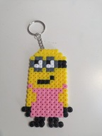 Brelok z koralików HAMA handmade Minionek