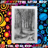 ”Elbląska Bażantarnia” -rys.tuszem w passpartou Zygmunt Stanisław Tadrowski