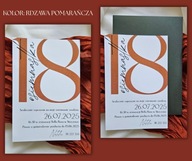 Zaproszenia urodzinowe z kopertą W CENIE na 18 20 30 40 50 60 70 80 90 100