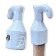 Haczyk do drążka 18 mm Oman mocny schody strychowe właz biały S-prints