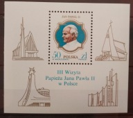 Polska blok 133** III wizyta papieża Jana Pawła II w Polsce klaser nr 59 !!