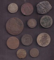 Stare Monety - Europa - ciekawy zestaw - miks - 11 monet