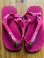 Sandałki japonki havaianas różowe rozm. 25-26 17,7 cm + GRATIS