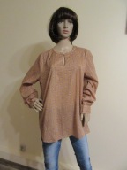 JACKPOT bluzka morelowa w drobne kwiatki 100% bawełna jak nowa _ 44