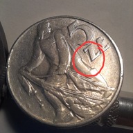 5 zł 1974 -Rybak z "trawką "i PIĘKNA, SZEROKIE CYFRY W DACIE.